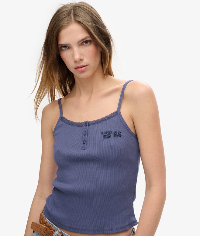 Superdry Athletic Essentials Graphic Button Cami