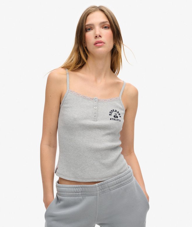 superdry Athletic Essentials Graphic Button Cami
