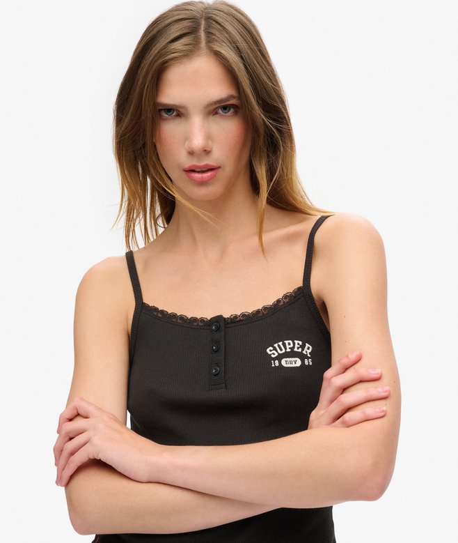 Superdry Athletic Essentials Graphic Button Cami