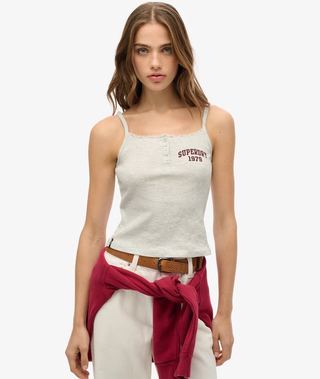 Superdry Athletic Essentials Graphic Button Cami