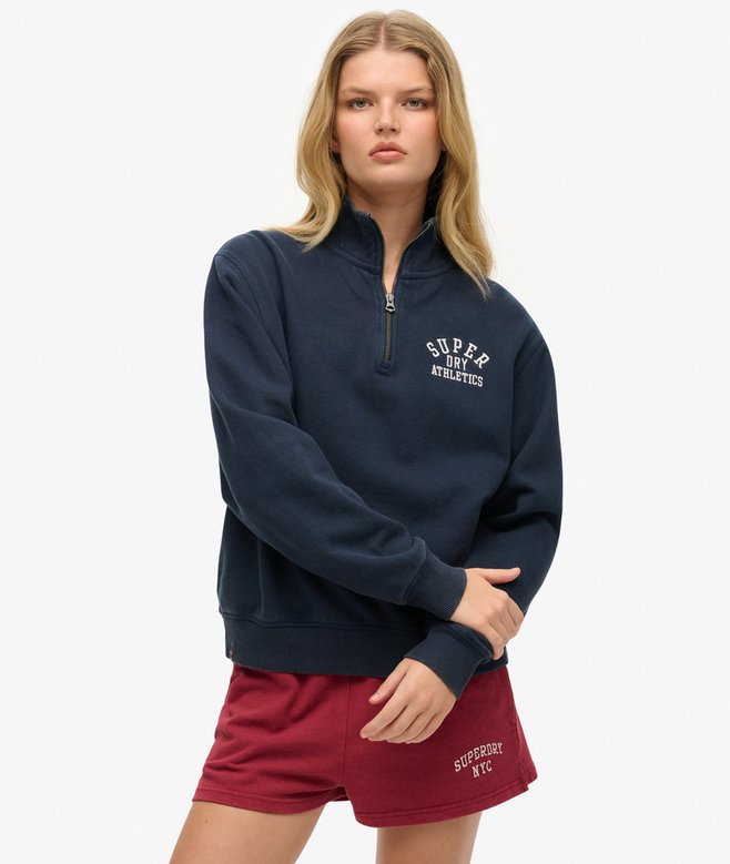 superdry Athletic Essentials Half Zip Jumper