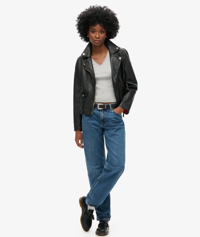 Superdry Athletic Essentials Lace Trim V-Neck Top