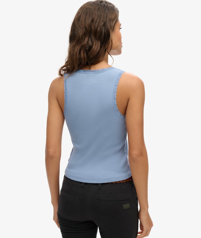 Superdry Athletic Essentials Lace Trim Vest Top
