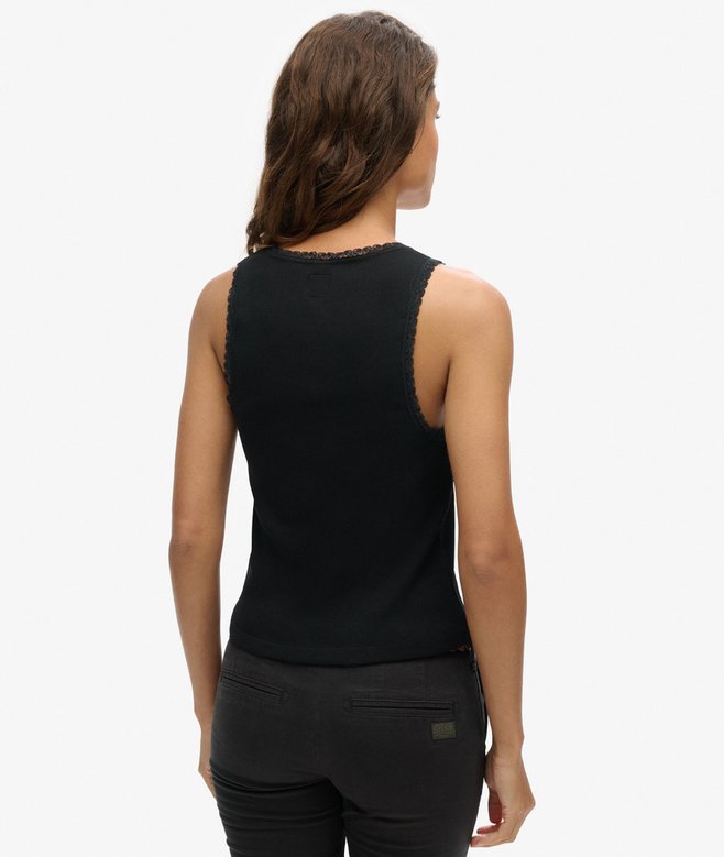 Superdry Athletic Essentials Lace Trim Vest Top
