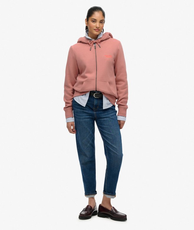 Superdry Athletic Essentials Logo Zip Hoodie