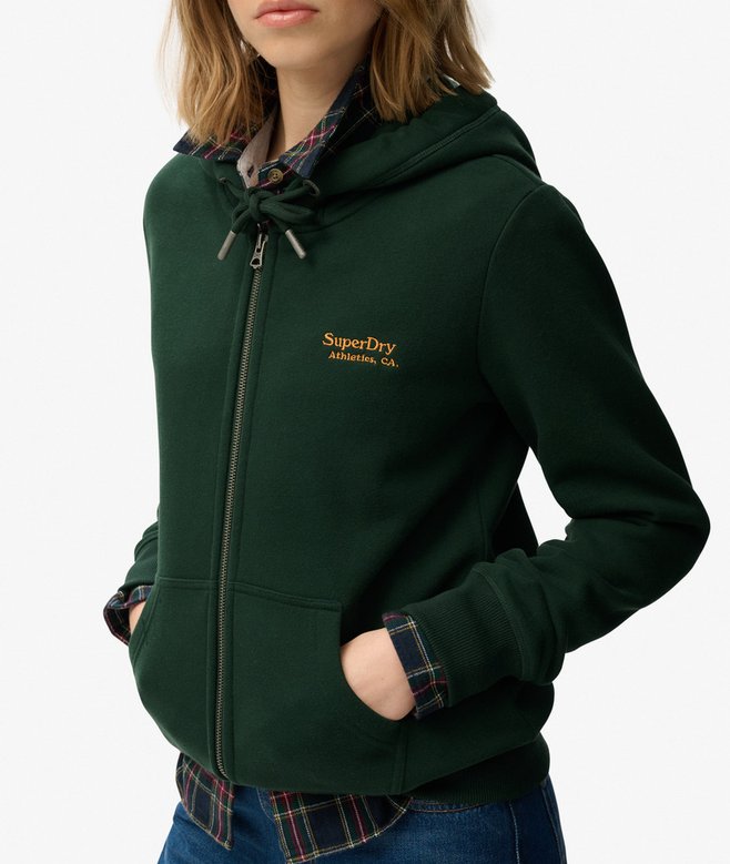 Superdry Athletic Essentials Logo Zip Hoodie