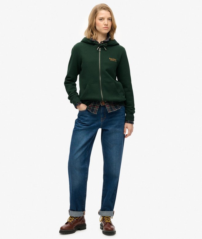 Superdry Athletic Essentials Logo Zip Hoodie