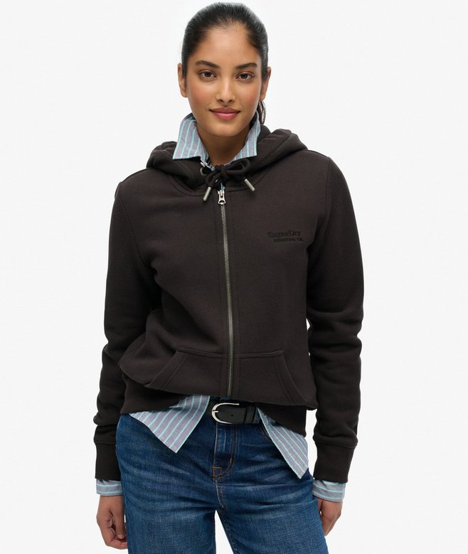 superdry Athletic Essentials Logo Zip Hoodie