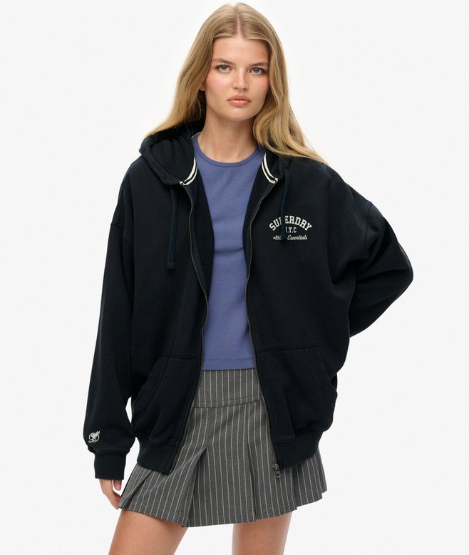 Superdry Athletic Essentials Oversized Zip Hoodie