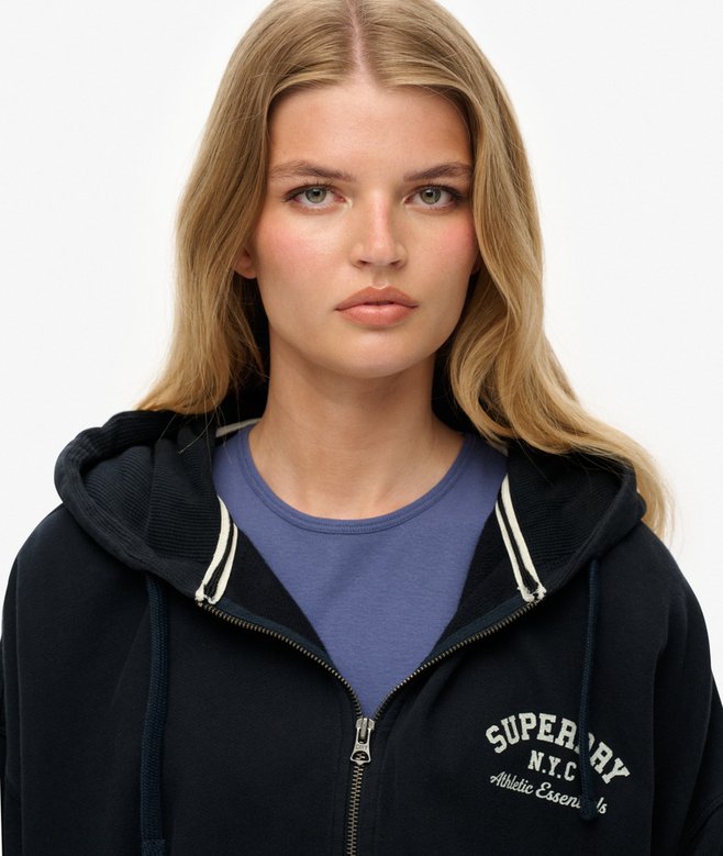 Superdry Athletic Essentials Oversized Zip Hoodie