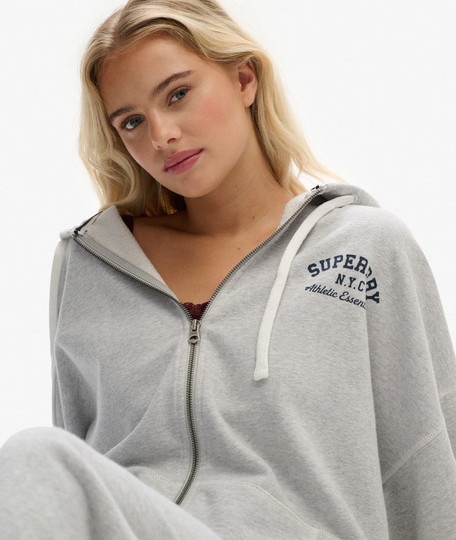 superdry Athletic Essentials Oversized Zip Hoodie