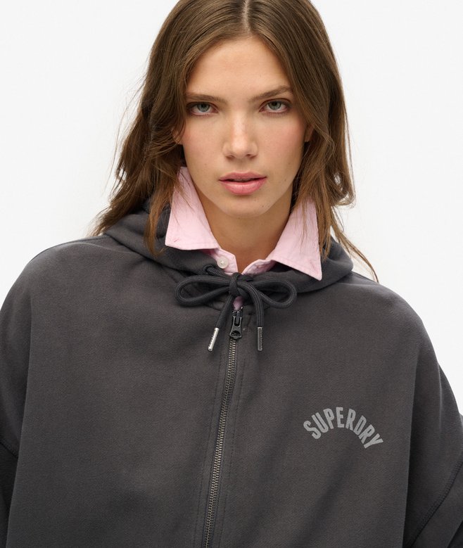 Superdry Athletic Essentials Oversized Zip Hoodie