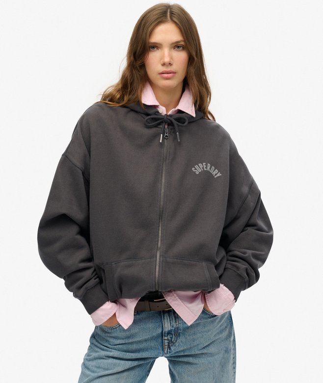 superdry Athletic Essentials Oversized Zip Hoodie