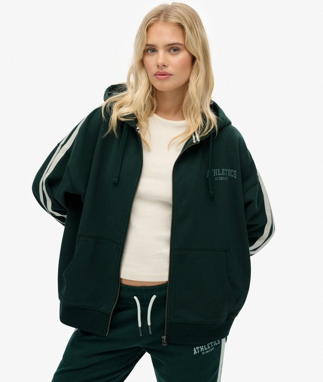 Superdry Athletic Essentials Relaxed Zip Hoodie
