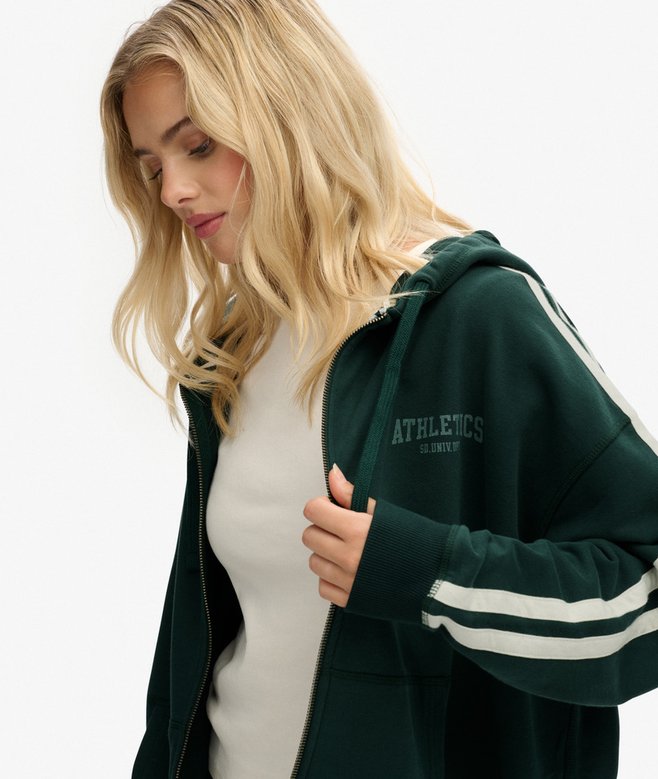 superdry Athletic Essentials Relaxed Zip Hoodie