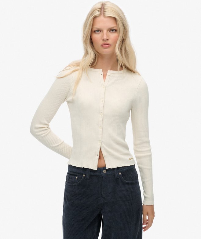 Superdry Athletic Essentials Ribbed Cardigan