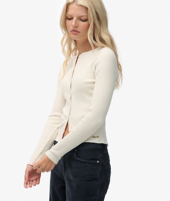 superdry Athletic Essentials Ribbed Cardigan