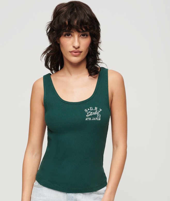 superdry Athletic Essentials Ribbed Vest Top