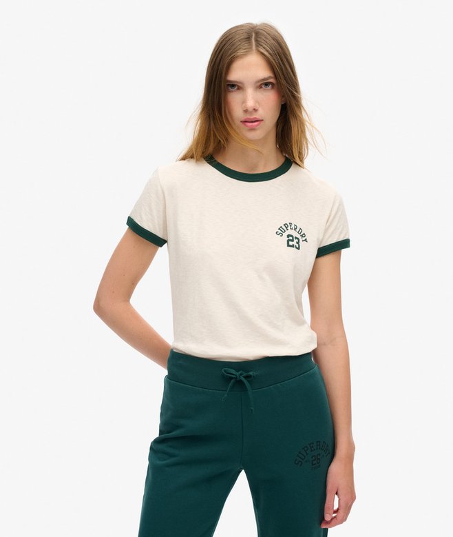 superdry Athletic Essentials Ringer Fitted T-Shirt
