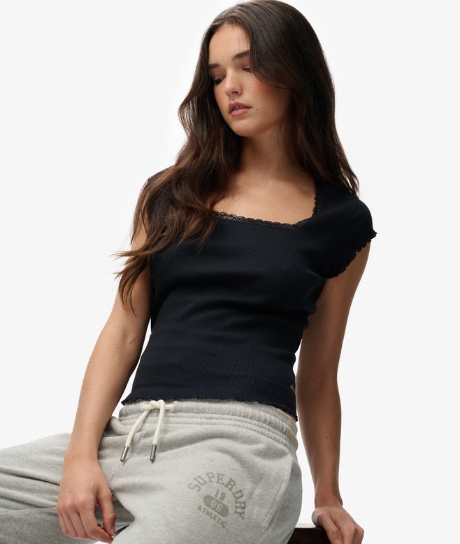 Superdry Athletic Essentials Square Neck Top