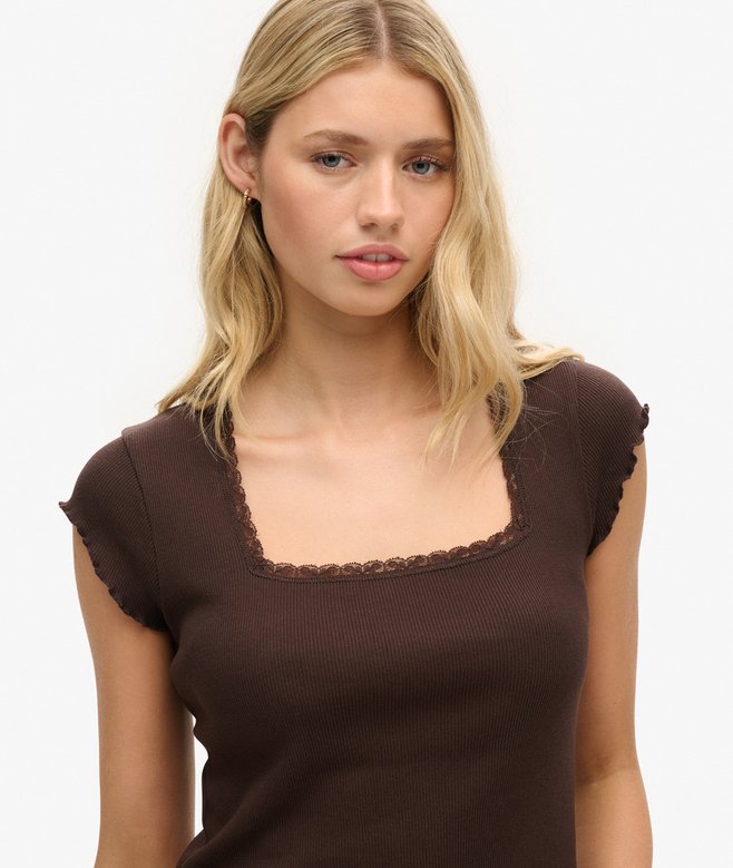 Superdry Athletic Essentials Square Neck Top