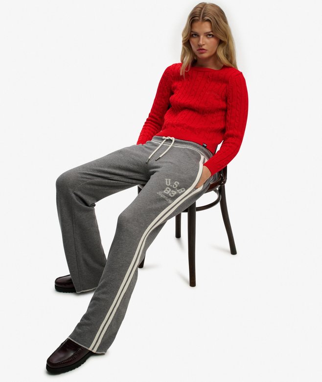 Superdry Athletic Essentials Stripe Flare Joggers