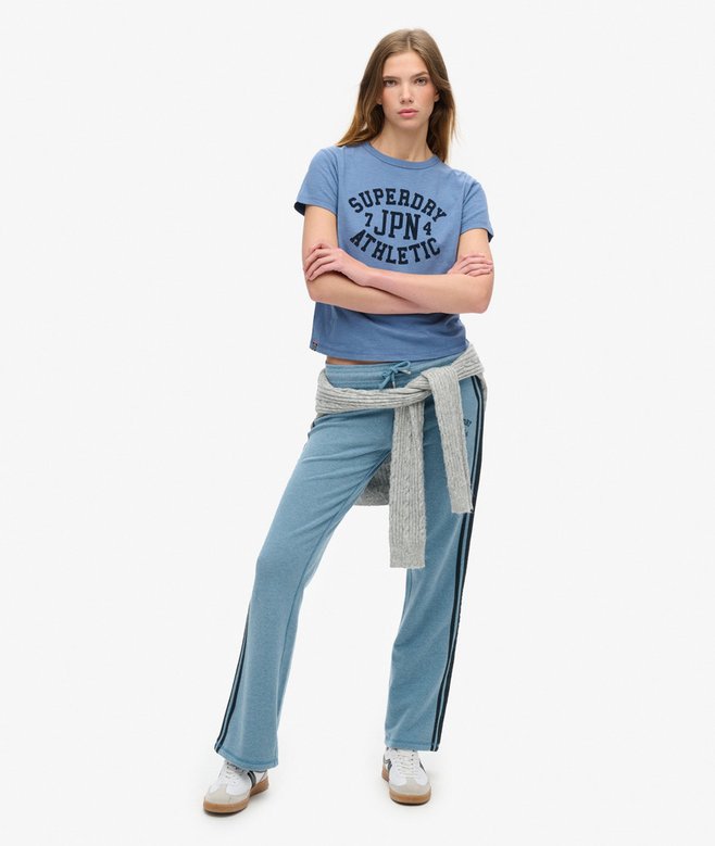superdry Athletic Essentials Stripe Flare Joggers