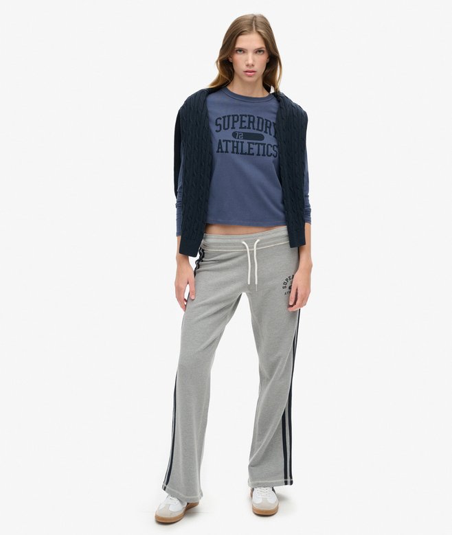 superdry Athletic Essentials Stripe Flare Joggers