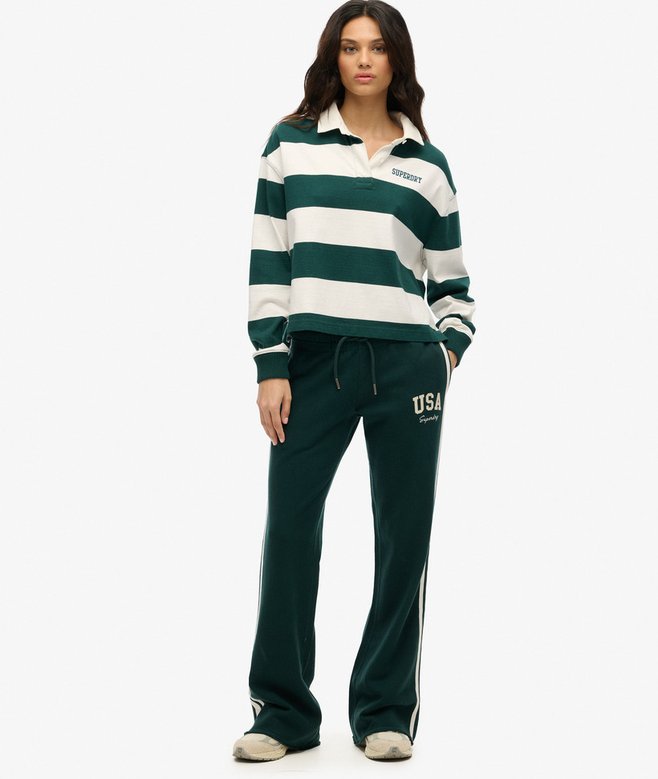 superdry Athletic Essentials Stripe Flare Joggers