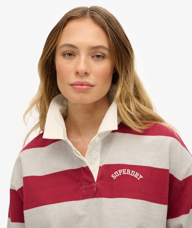 Superdry Athletic Essentials Stripe Rugby Top