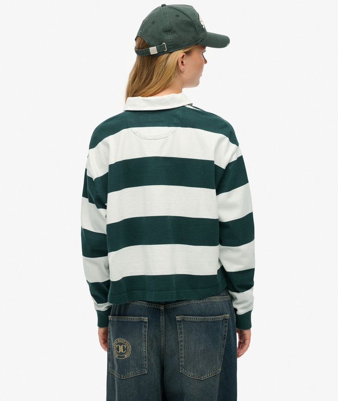 Superdry Athletic Essentials Stripe Rugby Top