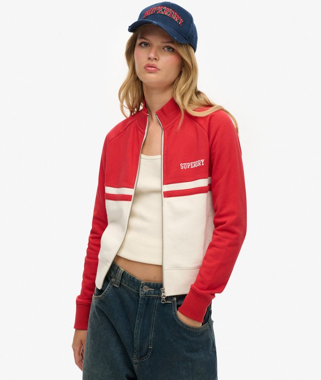 superdry Athletic Essentials Zip Through Track Top