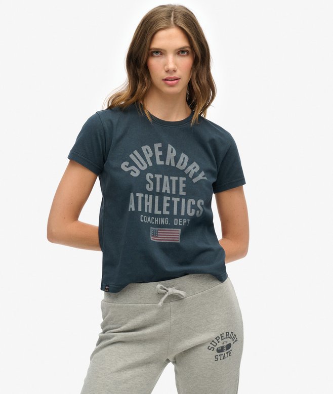 superdry Athletic Graphic Fitted T-Shirt