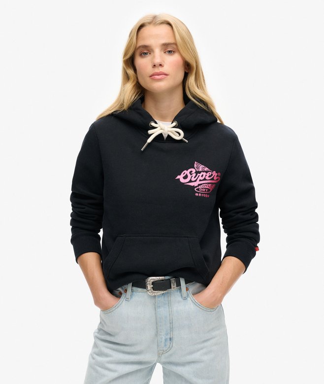 superdry Athletic Metallic Hoodie