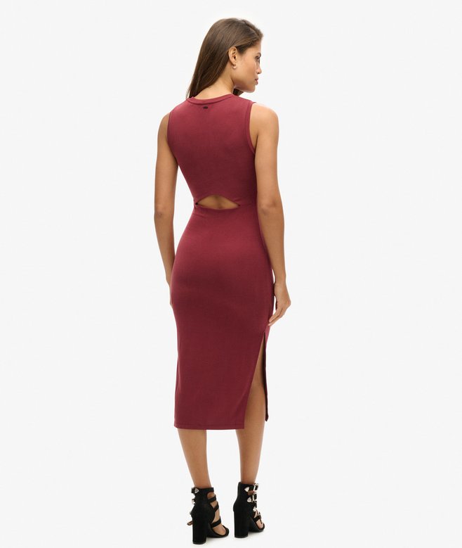Superdry Back Detail Jersey Midi Dress