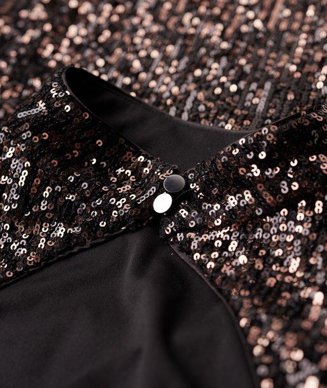 Superdry Backless Sequin Midi Dress
