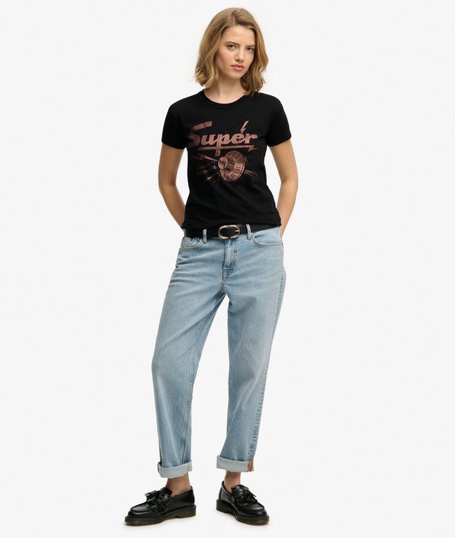 Superdry Band Merch Fitted T-Shirt