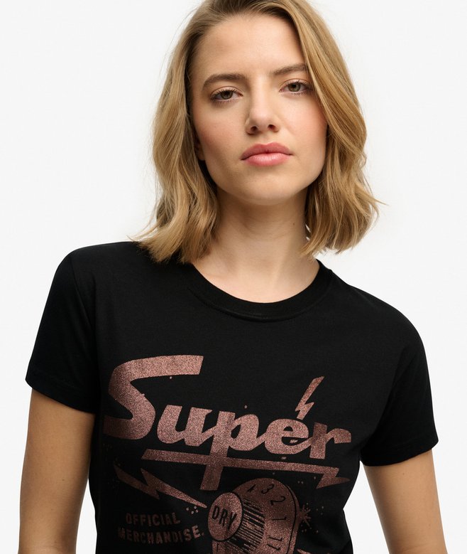 Superdry Band Merch Fitted T-Shirt