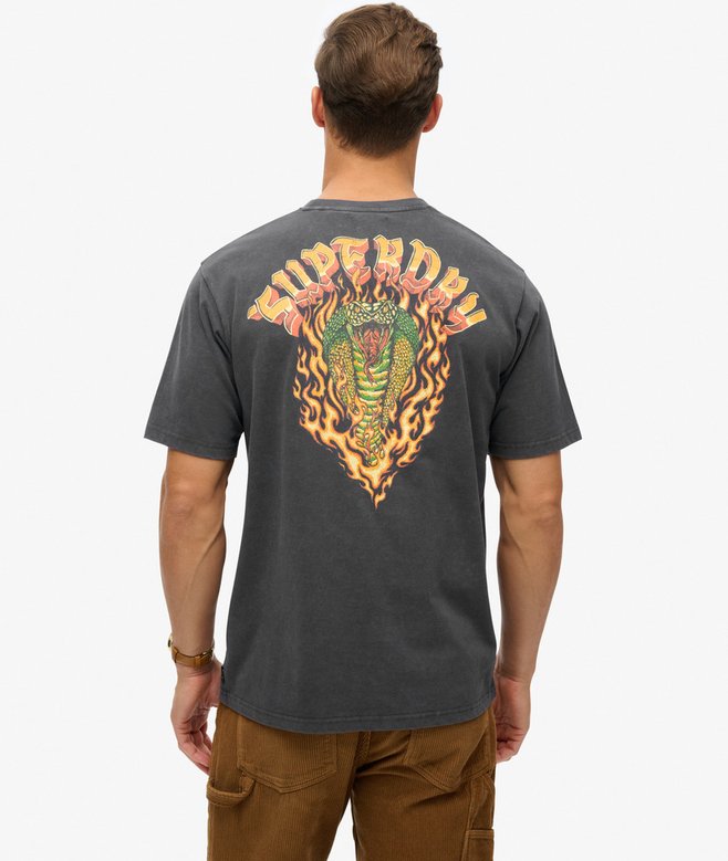 Superdry Biker Rock Graphic Loose T-Shirt