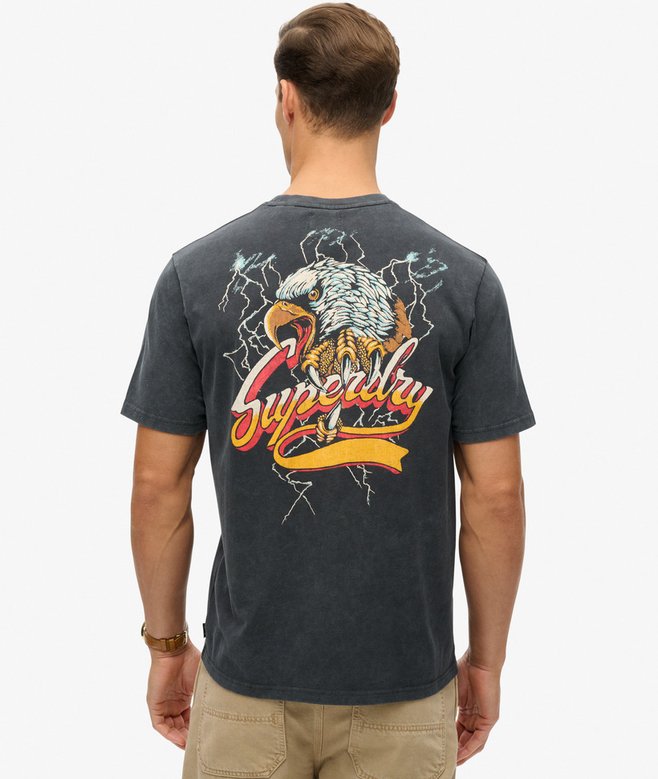 Superdry Biker Rock Graphic Loose T-Shirt