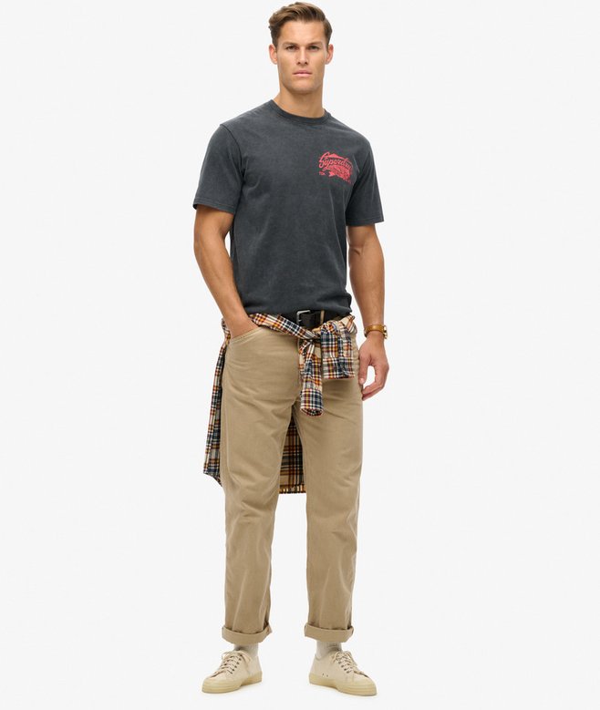 Superdry Biker Rock Graphic Loose T-Shirt