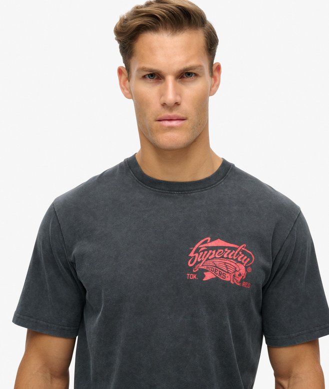 Superdry Biker Rock Graphic Loose T-Shirt