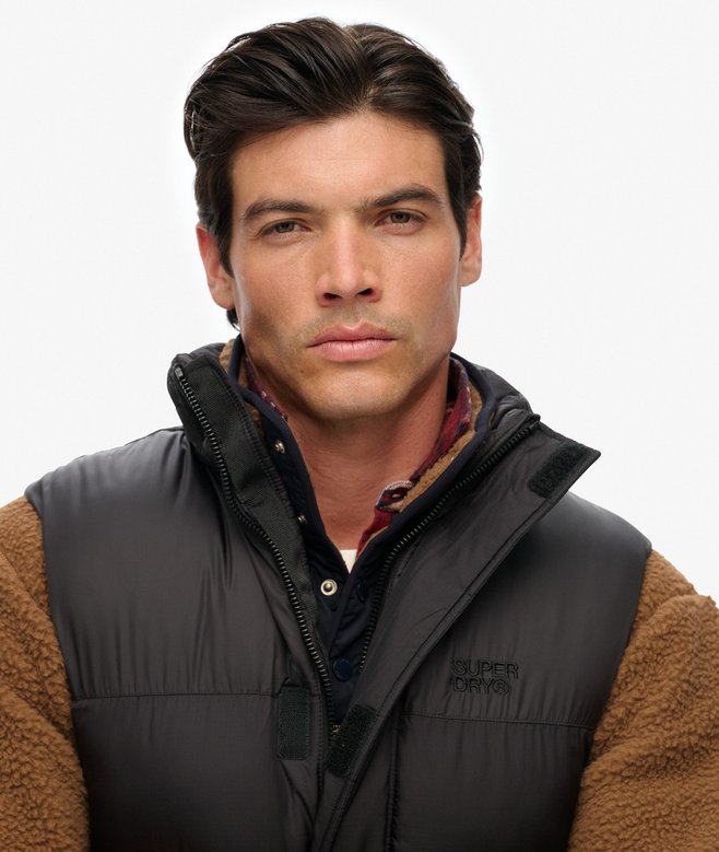 Superdry Black Puffer Gilet