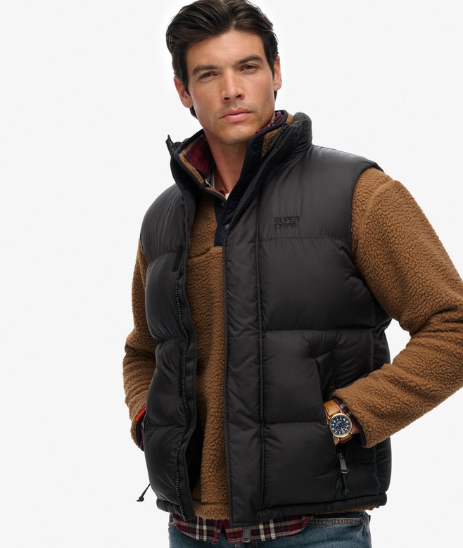 Superdry Black Puffer Gilet