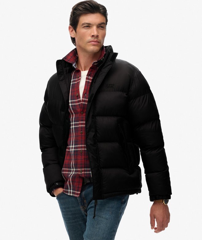 Superdry Black Puffer Jacket