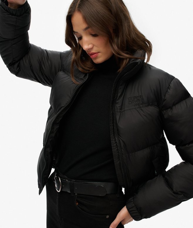 Superdry Black Puffer Jacket