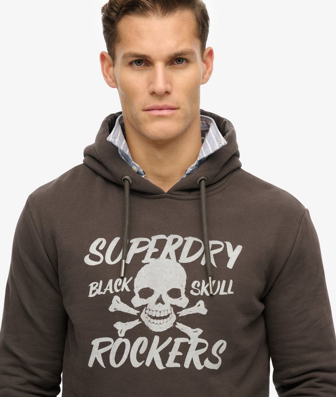 Superdry Black Skull Hoodie