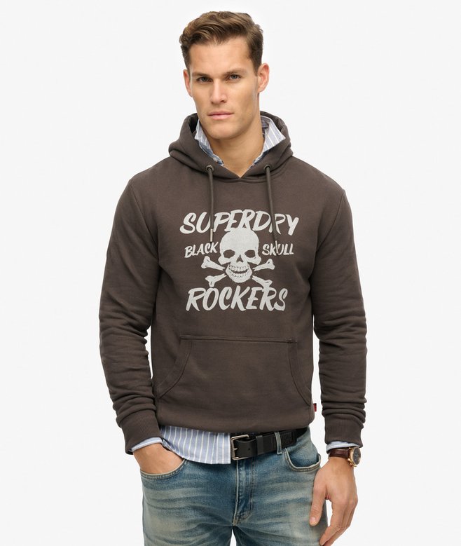 superdry Black Skull Hoodie