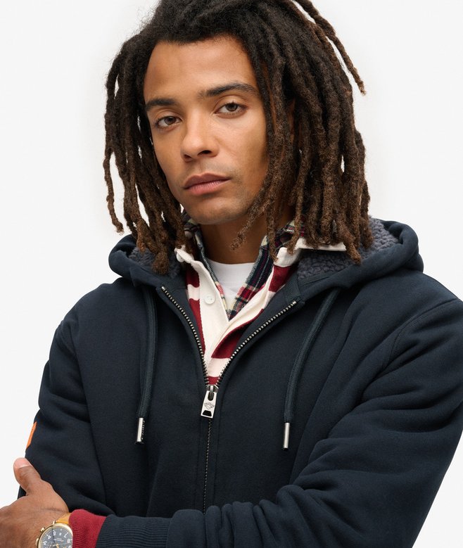 Superdry Borg Lined Zip Hoodie