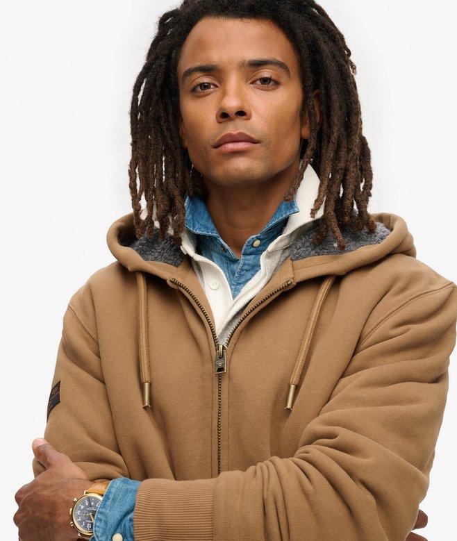 Superdry Borg Lined Zip Hoodie